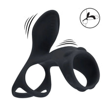 Load image into Gallery viewer, Levelz Vibrating Cock &amp; Ball Ring With Shaft Loop
