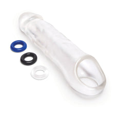 Load image into Gallery viewer, Size Up 3 Inch See-thru Penis Extender With Ball Loop
