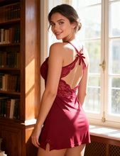 Load image into Gallery viewer, Red Modal Nightdress (8-10) M Backless
