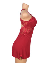 Load image into Gallery viewer, Red Modal Nightdress (14-16)2xl Backless
