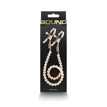 Load image into Gallery viewer, Bound Nipple Clamps Dc1 Rose Gold
