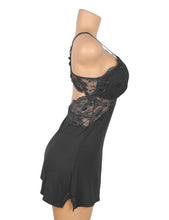 Load image into Gallery viewer, Black Modal Nightdress (8-10) M Backless
