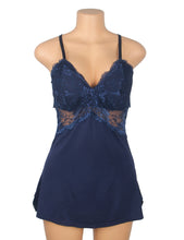 Load image into Gallery viewer, Navy Modal Nightdress (8-10) M Backless
