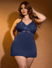 Load image into Gallery viewer, Navy Modal Nightdress (14-16)2xl Backless

