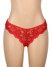 Load image into Gallery viewer, Red Lace Sexy Garter Set (16-18) 3xl
