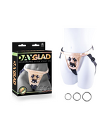 Day-glad Harness W/ 3 Metal Ring Gold