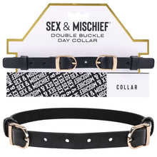Load image into Gallery viewer, Sex &amp; Mischief Double Buckle Day Collar
