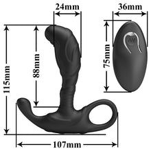 Load image into Gallery viewer, Mr Play Remote Control Prostate Massager Black

