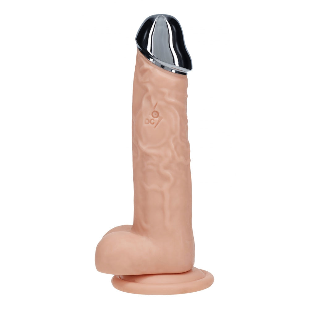 Load image into Gallery viewer, Realrock Metal Head 8'' Rechargeable Dildo - Flesh