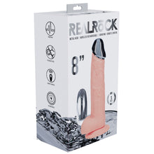 Load image into Gallery viewer, Realrock Metal Head 8'' Rechargeable Dildo - Flesh
