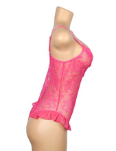 Load image into Gallery viewer, Ruffled Teddy Rose (14-16) 2xl Lace Mesh
