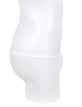 Load image into Gallery viewer, Men's Fishnet Thong White L
