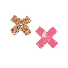 Load image into Gallery viewer, Nipple Cover Gold Cross Sparkle

