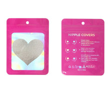 Load image into Gallery viewer, Nipple Cover Heart Silver Illusion
