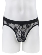 Load image into Gallery viewer, Lace Jockstrap Black (48) Xl
