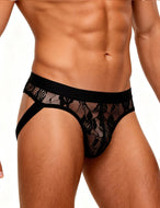 Lace Jockstrap Black (50) 2xl