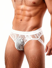 Load image into Gallery viewer, Lace Jockstrap White (48) Xl
