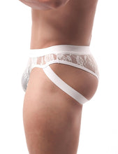 Load image into Gallery viewer, Lace Jockstrap White (44) M
