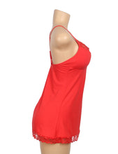 Load image into Gallery viewer, Babydoll Red (8-10) M Lace Trim
