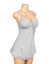 Load image into Gallery viewer, Babydoll Grey (16-18) 3xl Lace Trim
