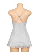 Load image into Gallery viewer, Babydoll Grey (14-16) 2xl Lace Trim
