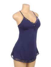 Load image into Gallery viewer, Babydoll Blue (12-14) Xl Lace Trim
