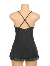 Load image into Gallery viewer, Babydoll Black (8-10) M Lace Trim
