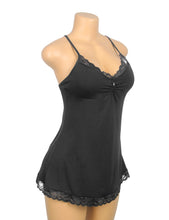 Load image into Gallery viewer, Babydoll Black (8-10) M Lace Trim

