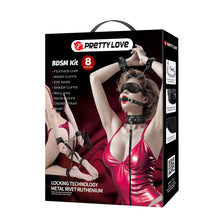 Load image into Gallery viewer, 8-piece Bdsm Kit Black
