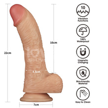 Load image into Gallery viewer, 8.5" Power Basics  Rechargeable Vibrating Dong
