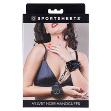 Load image into Gallery viewer, Velvet Noir Handcuffs
