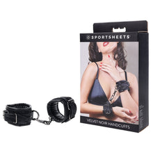 Load image into Gallery viewer, Velvet Noir Handcuffs
