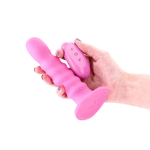 Load image into Gallery viewer, Colours Ribbed - 6'' Vibrating Dildo - Pink
