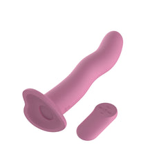 Load image into Gallery viewer, Passion Play Vibrating Dildo Wave Pink
