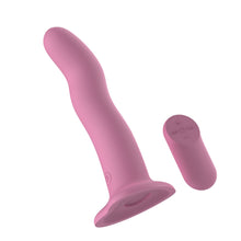 Load image into Gallery viewer, Passion Play Vibrating Dildo Wave Pink

