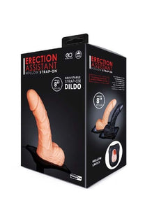 Erection Assistant Hollow Strap On 8" Flesh