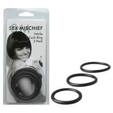 Load image into Gallery viewer, S &amp; M Nitrile Cock Ring Set 3pack

