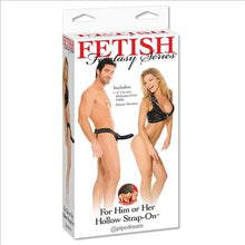 Load image into Gallery viewer, Fetish Hollow Strap-on Black For Him Or Her
