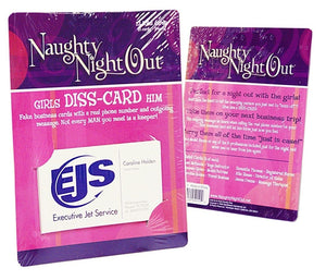 Naughty Night Out Girls Diss-card Him