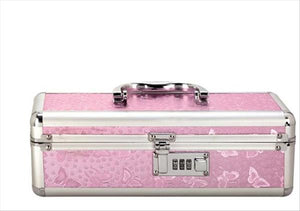 Lockable Vibrator Case Medium Pink