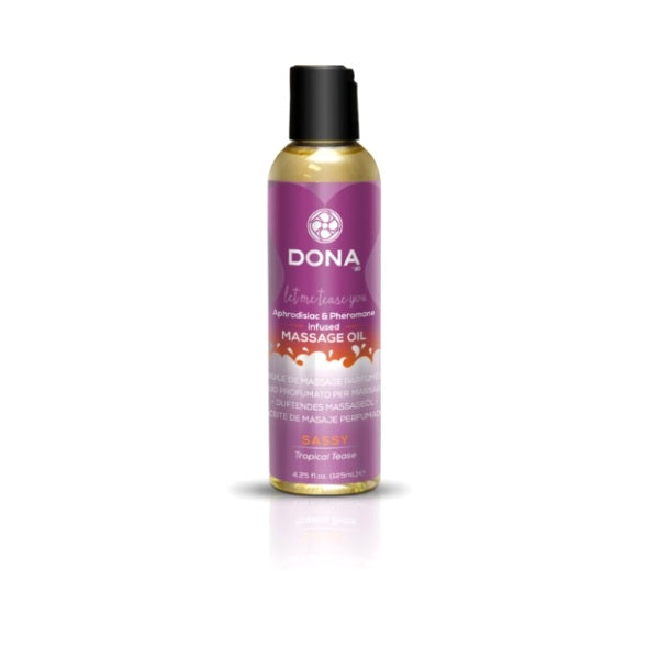 Dona Massage Oil Sassy - Tropical Tease 3.75oz/110ml