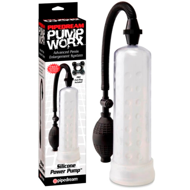 Pump Worx Silicone Power Pump Clear Adam Eve