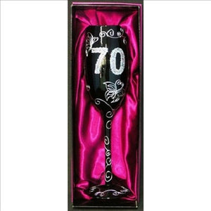 Champagne Flute : 70th Black