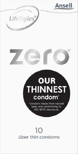 Ansell Lifestyles Zero Uber Thin 10s Condoms