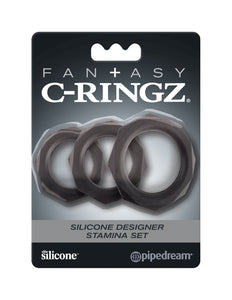 Fantasy C-ringz Silicone Designer Stamina Set Black
