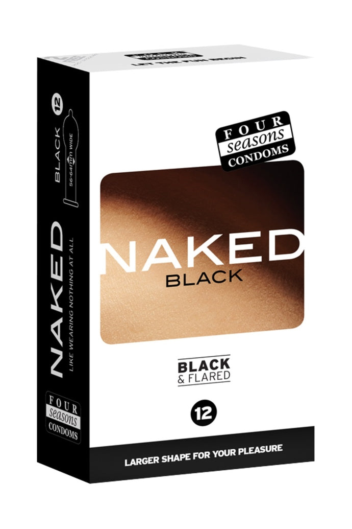 Four Seasons 12 Naked Black Condoms