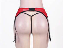 Load image into Gallery viewer, Lace Garter Panty Red (14) Xl
