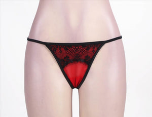 Lace Garter Panty Red (18) 3xl