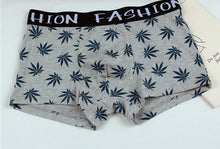 Load image into Gallery viewer, Men&#39;s Weed Boxer Leaf Light Grey M (xl)
