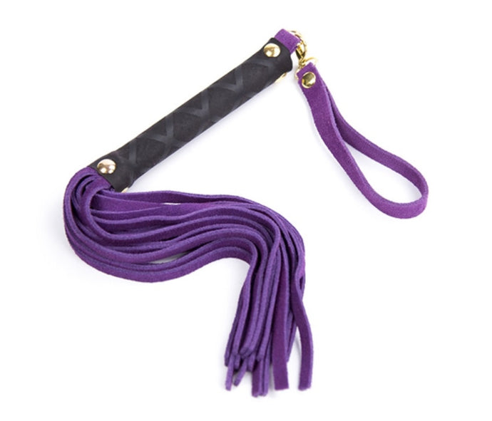Suede Flogger Toggle Handle Purple